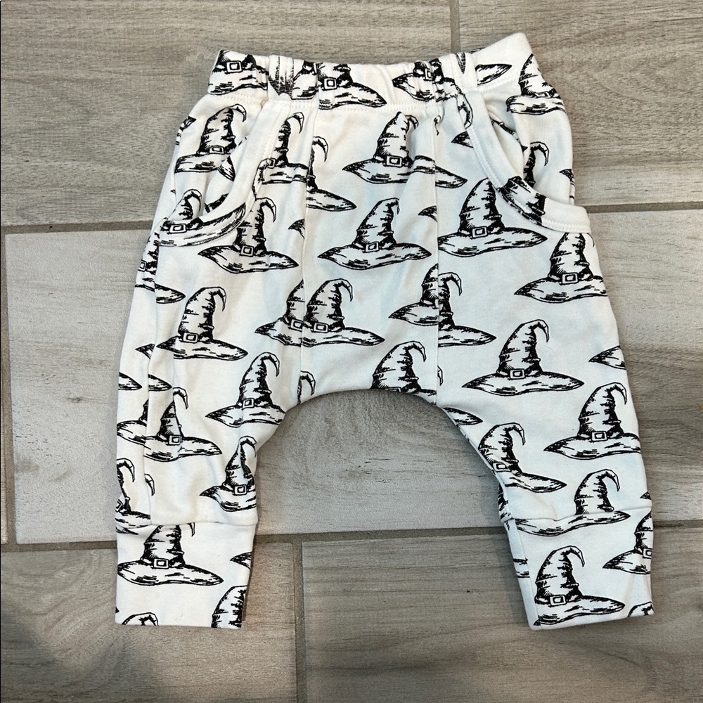 Kate Quinn Black and White Wizard / Witch Hat Joggers
